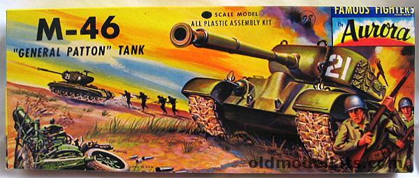 Aurora 1/48 M-46 Patton Tank, 301-98 plastic model kit